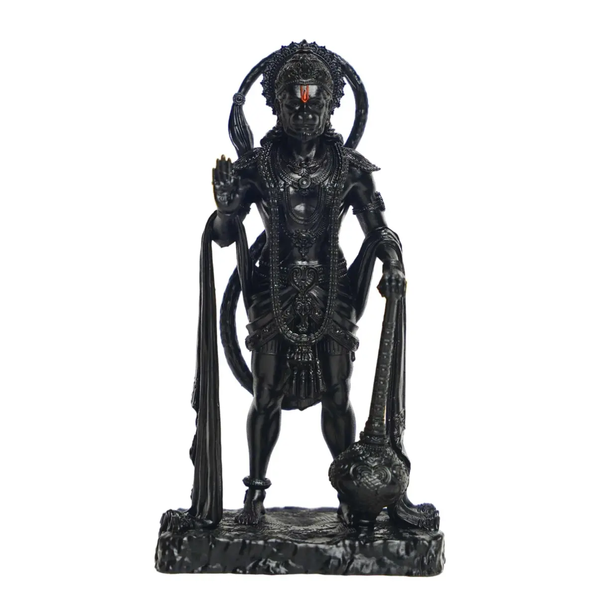 Murti hub Hanuman Figurine 12cm (4.72in) | Lord King of Sarangpur Idol for Car Dashboard, Temple, Office - main product image