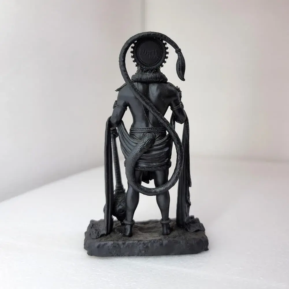 Murti hub Hanuman Figurine 12cm (4.72in) | Lord King of Sarangpur Idol for Car Dashboard, Temple, Office - view 2