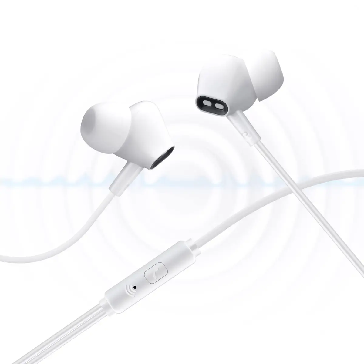 Aylaa Wired Earbuds Headphones for School with Microphone Noise Isolating Stereo Bass in-Ear Earphones – for Smartphones, Tablets, Schools, Ipads, Multiuse - 3.5mm Plug in Audio Jack - White - view 7