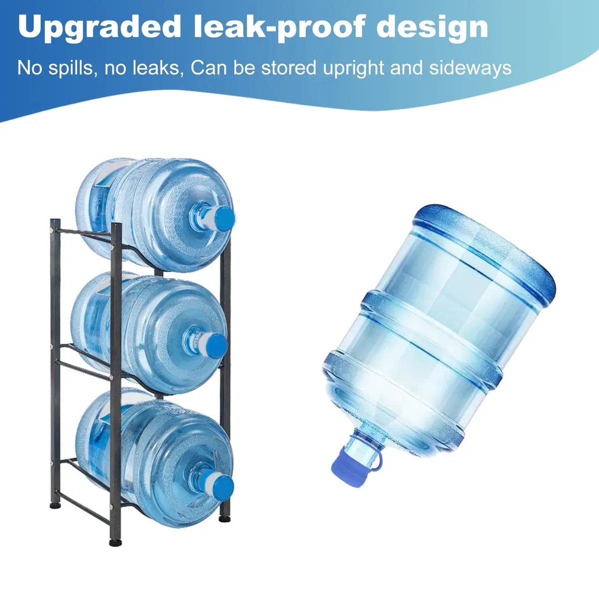 Ajedrmy 3 & 5 Gallon Water Jug Cap Reusable | Food Grade Silicone Leak-Free Lid (3PCS) - view 5