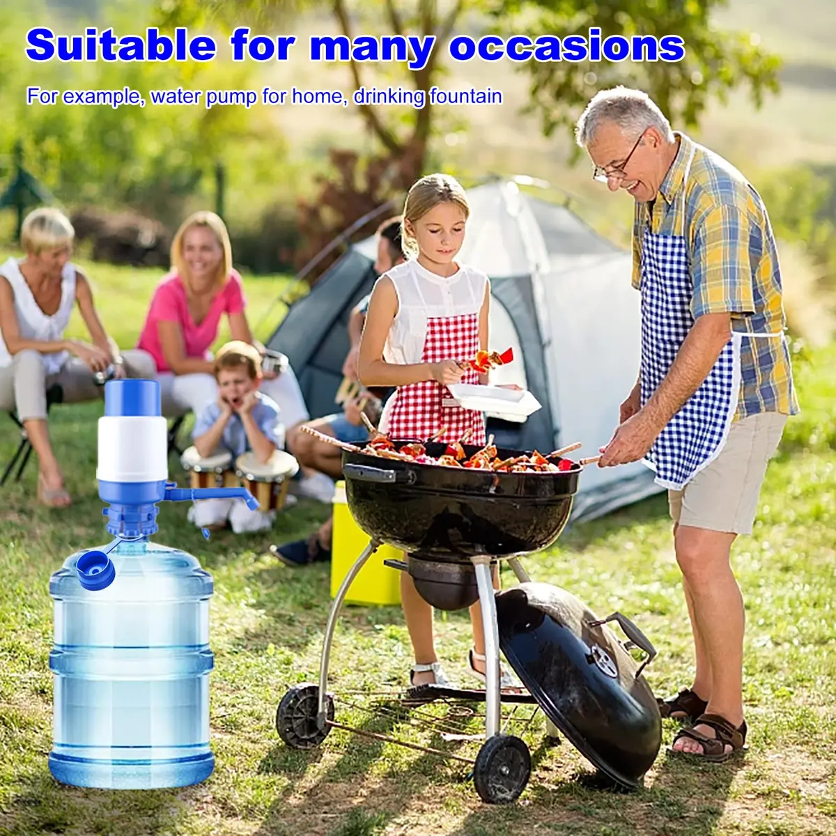 Ajedrmy 3 & 5 Gallon Water Jug Cap Reusable | Food Grade Silicone Leak-Free Lid (3PCS) - view 6