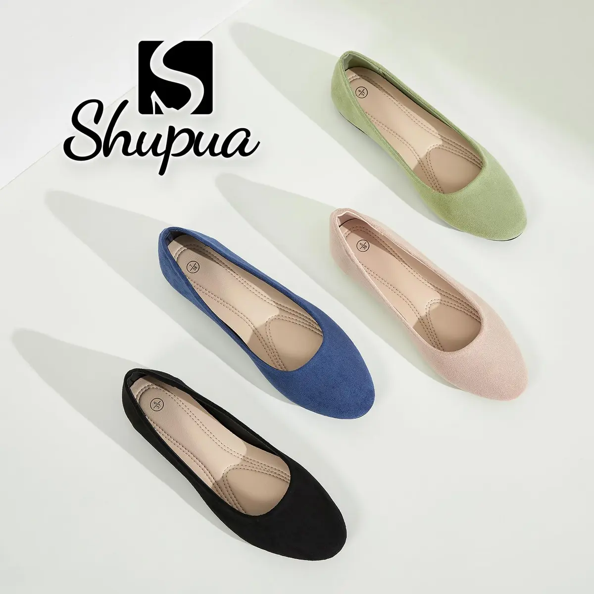 Shupua Flats for Women Round Toe Black Ballet Flats Work Shoes Size 9 | Foldable, Comfortable, Anti-slip - view 7