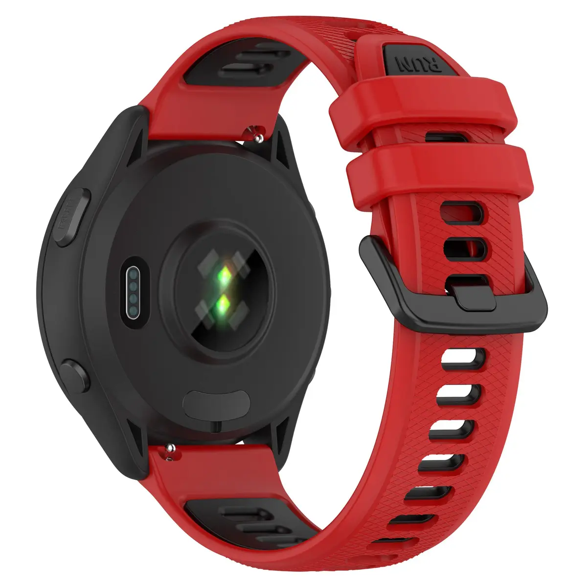 Hijiawee Red Watch Band 18mm | Durable Silicone Replacement Strap for Garmin 265S/255S & More - view 2
