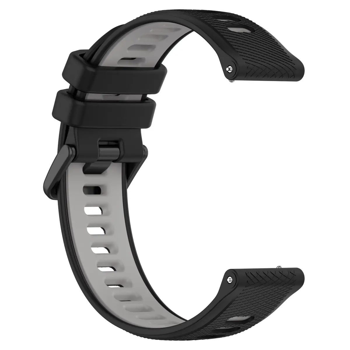 Hijiawee Black Watch Band 18mm | Durable Silicone Replacement Strap for Garmin & More - view 4