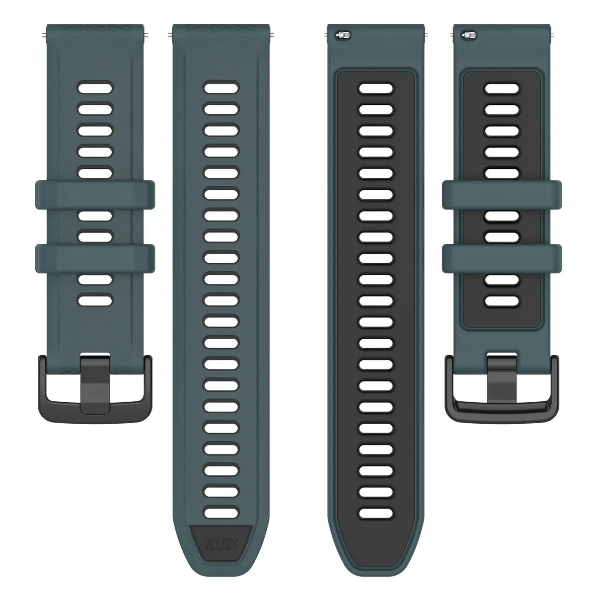 Hijiawee Watch Band 18mm Silicone | Durable, Quick Release, Compatible with Garmin 265S/255S/ Venu 2S (Olive) - view 5