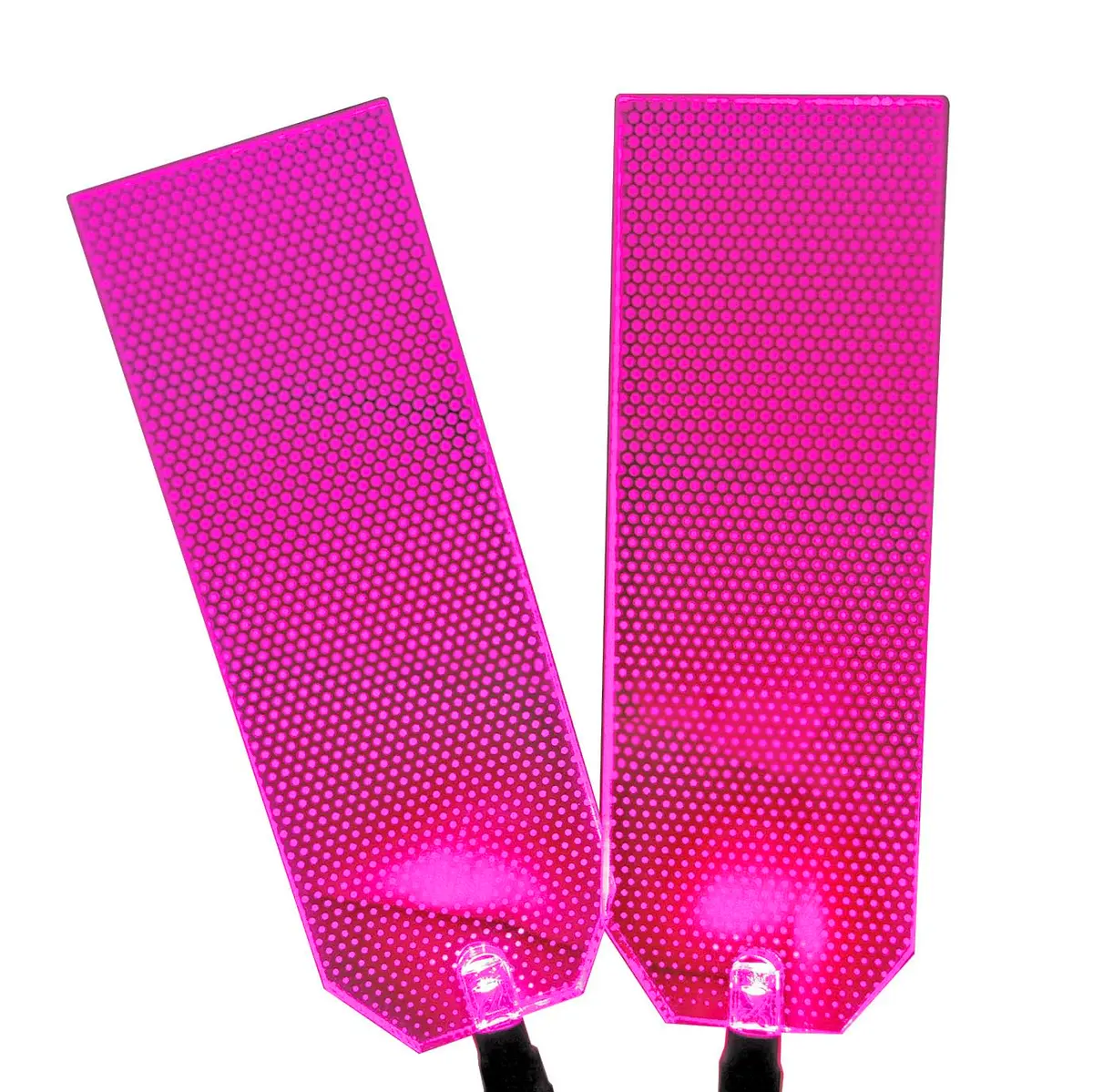 mlnyitus Triangle Acrylic LED Light Decorations Helmet Lights | Superhero Cosplay DIY Kit Pink - main product image