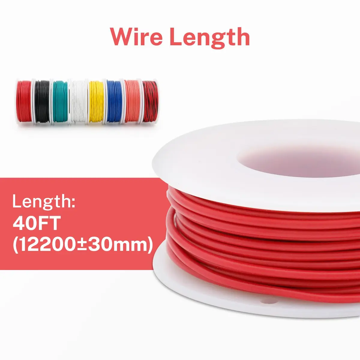 FIRMERST 24 Gauge 40 Feet Solid Core Tinned Copper Hook Up Wire, 8 Colors | Versatile, UL Listed, Easy to Use - view 5