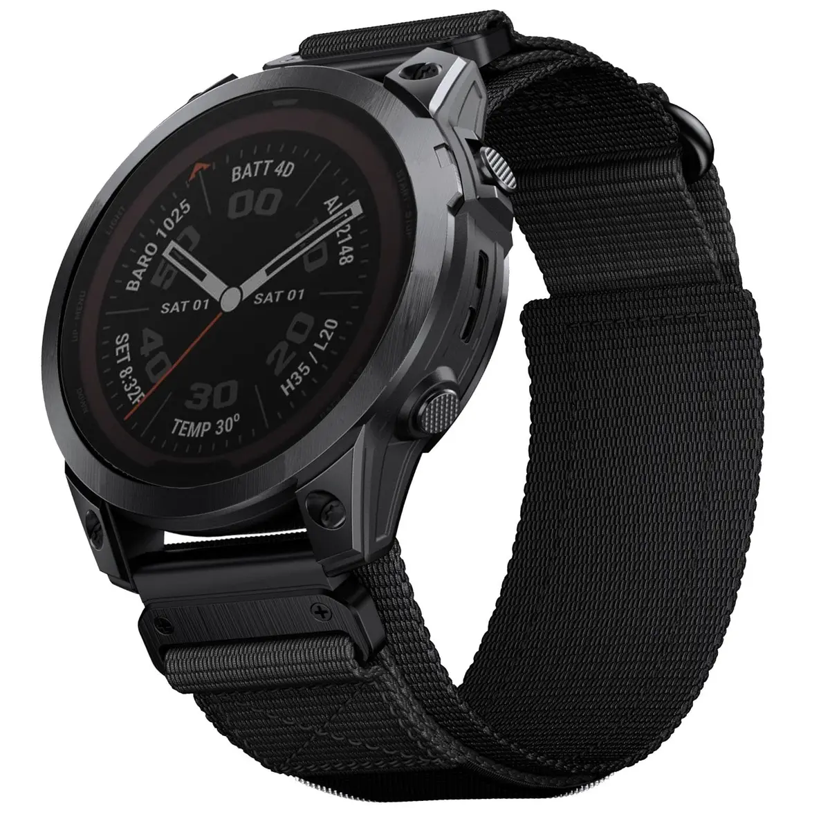 Abanen Rugged Nylon Quick Fit 22mm Watch Band for Garmin Fenix 8 47mm | Adjustable Ballistic Nylon Strap - view 3