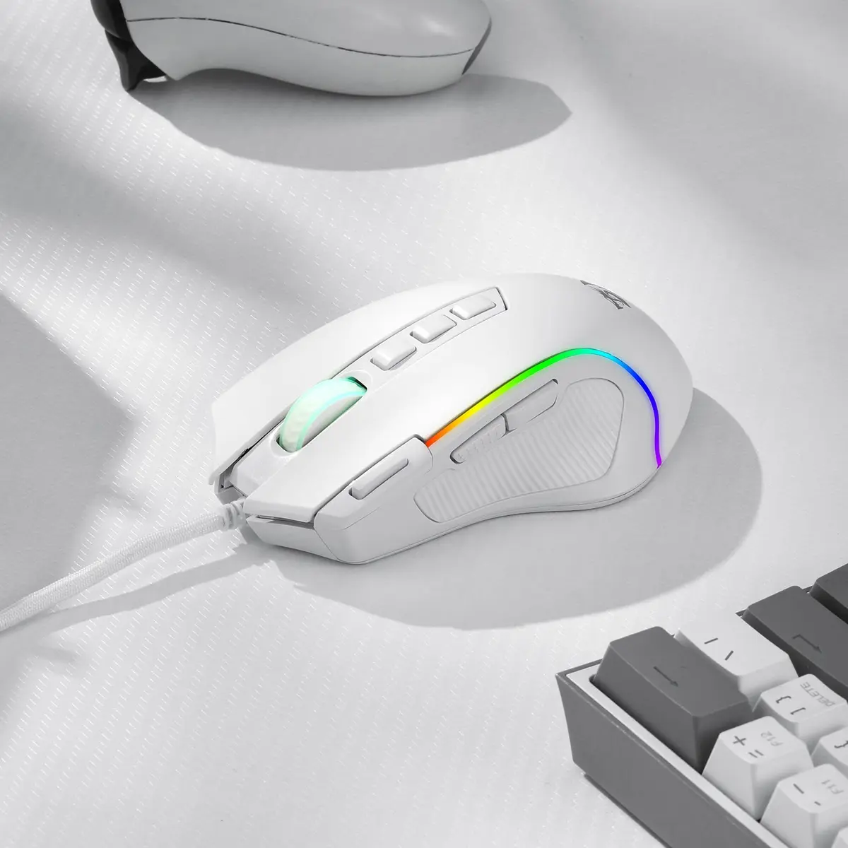 Redragon M612 Predator RGB Wired Gaming Mouse 8000 DPI (White) | 11 Programmable Buttons - view 7