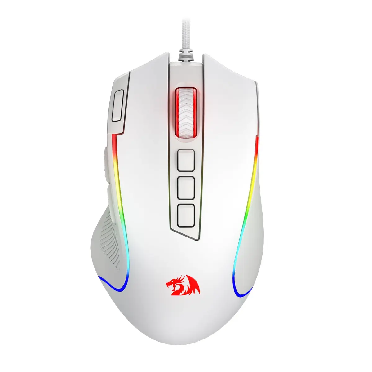 Redragon M612 Predator RGB Wired Gaming Mouse 8000 DPI (White) | 11 Programmable Buttons - view 8