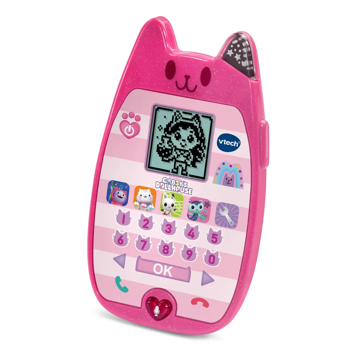 VTech Gabby's Dollhouse A-Meow-Zing Phone Multicolor | Pretend Phone for Ages 3+ - view 3