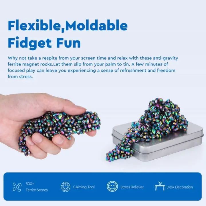 DYRDM Ferrite Putty 500+ Colorful Desk Accessory for Adults | Stress Relief & Focus - view 4