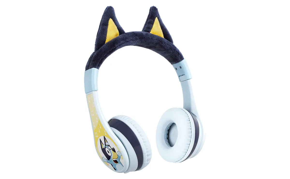 eKids Bluey Bluetooth Headphones for Kids, Volume Reduced Wireless On-Ear Headphones with Microphone | Safe Listening - main product image