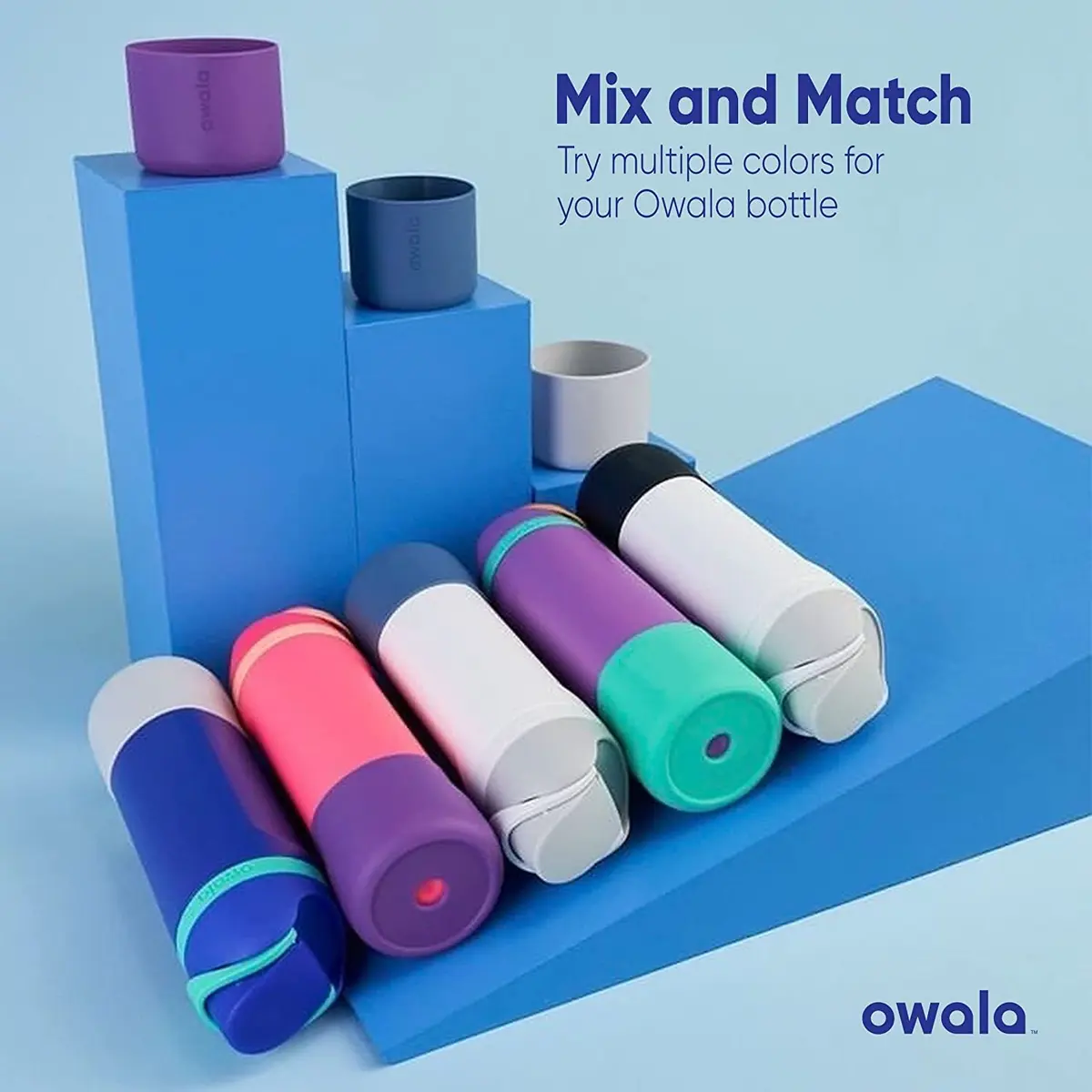 Owala Silicone Boot for 32 Oz Stainless Steel FreeSip Bottles | Mint | Protects from Scratches & Dents - view 5