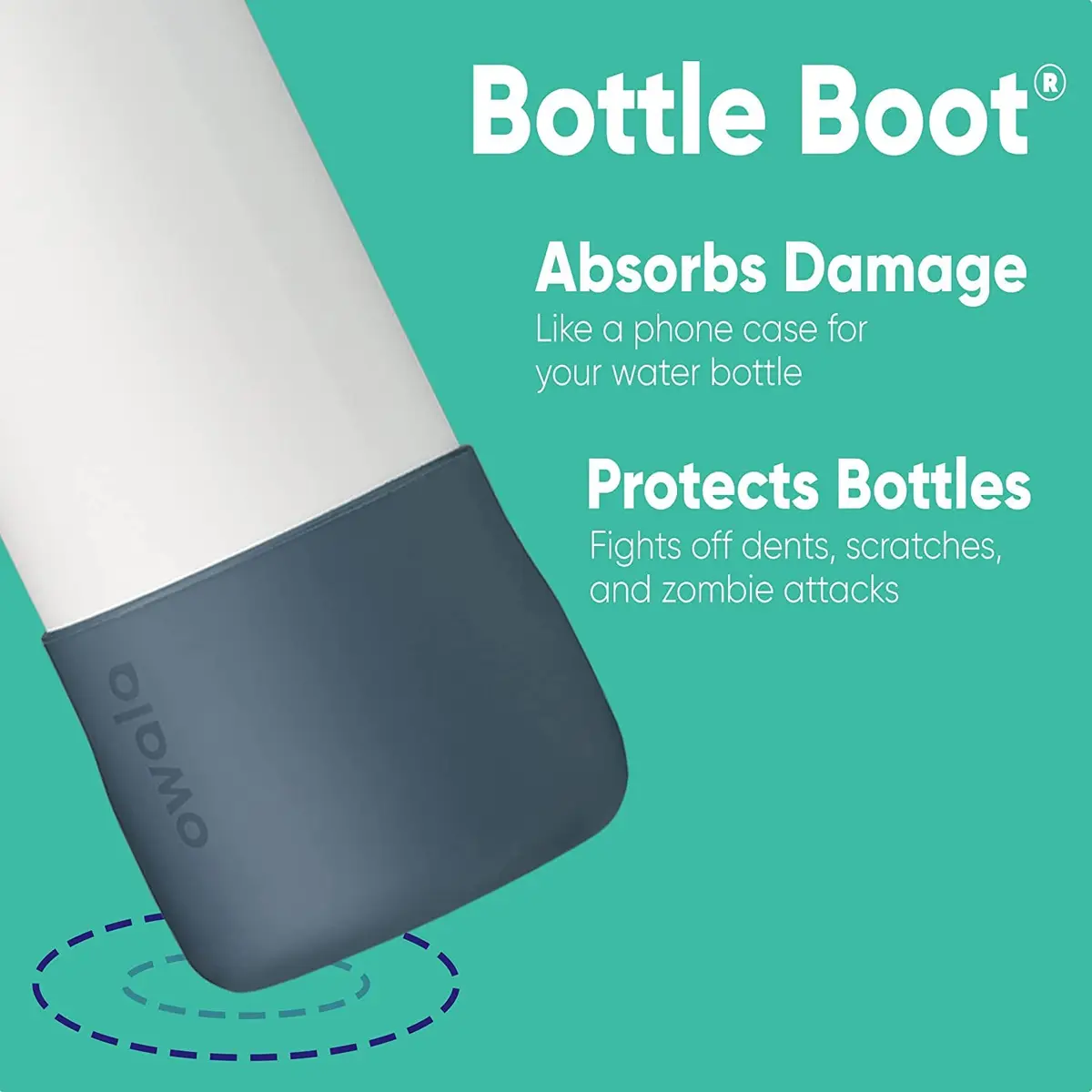 Owala Silicone Boot for 32 Oz Stainless Steel FreeSip Bottles | Mint | Protects from Scratches & Dents - view 2