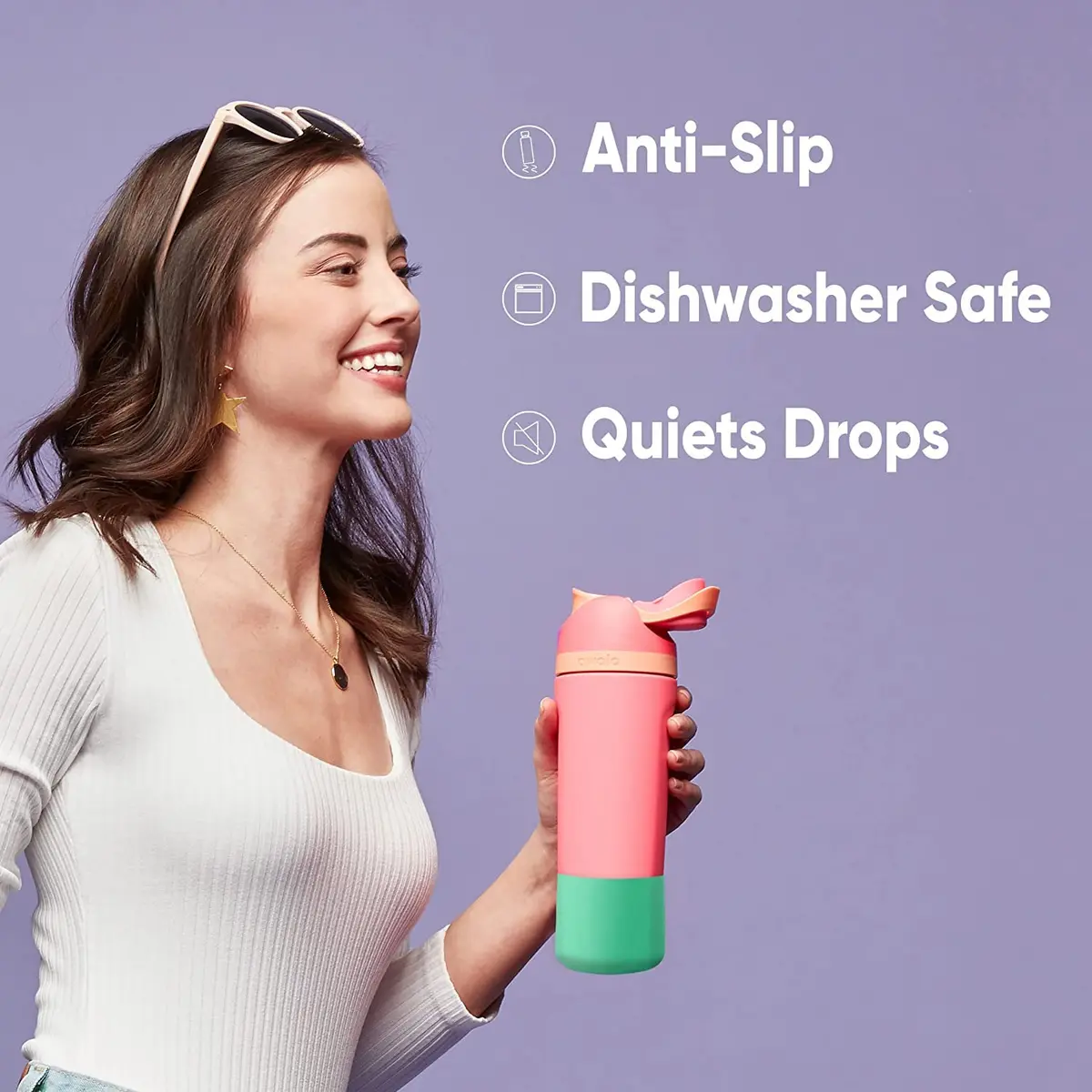 Owala Silicone Boot for 32 Oz Stainless Steel FreeSip Bottles | Mint | Protects from Scratches & Dents - view 3