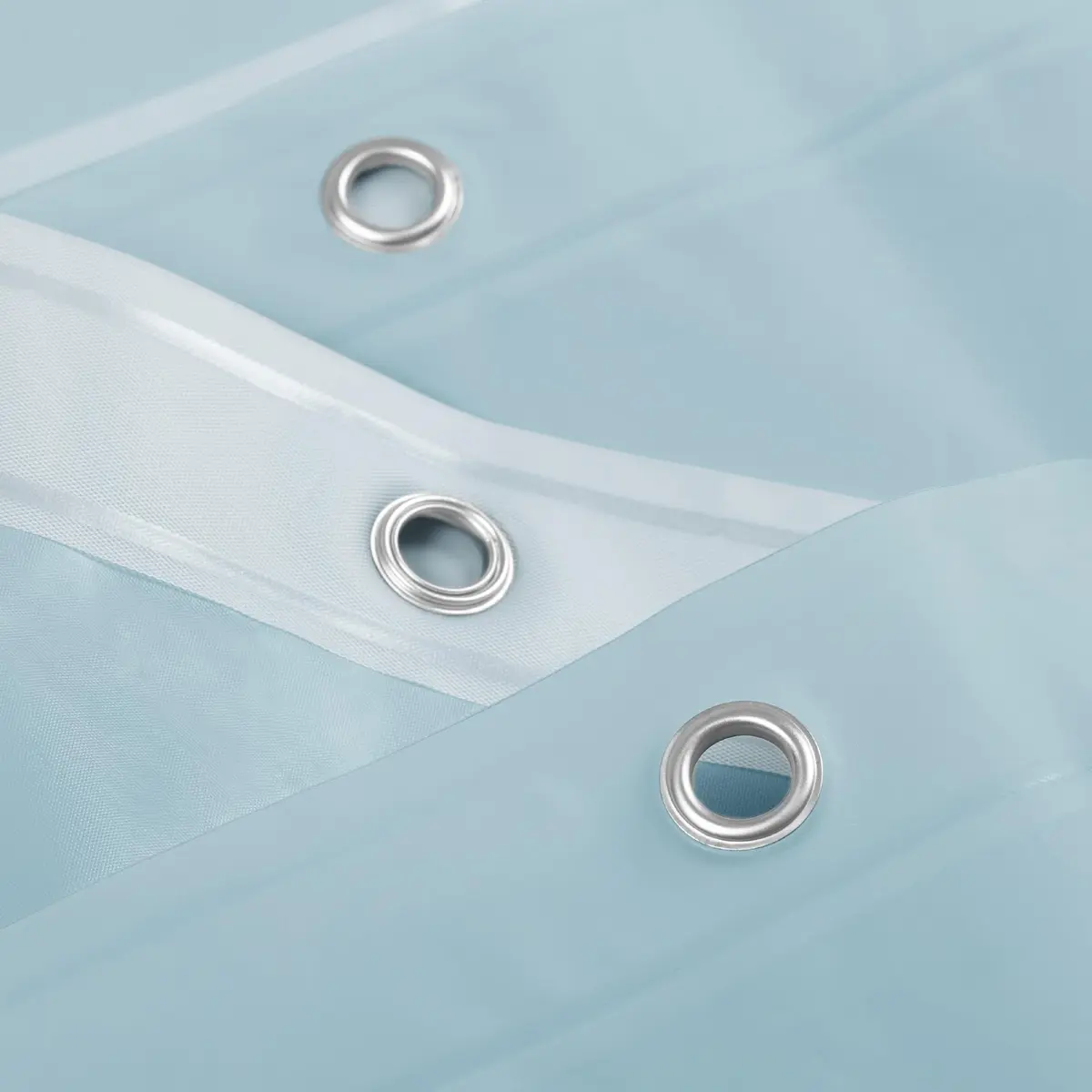 Barossa Design Shower Curtain Liner Light Blue | Waterproof, Durable & PVC-Free (72" x 72") - view 3