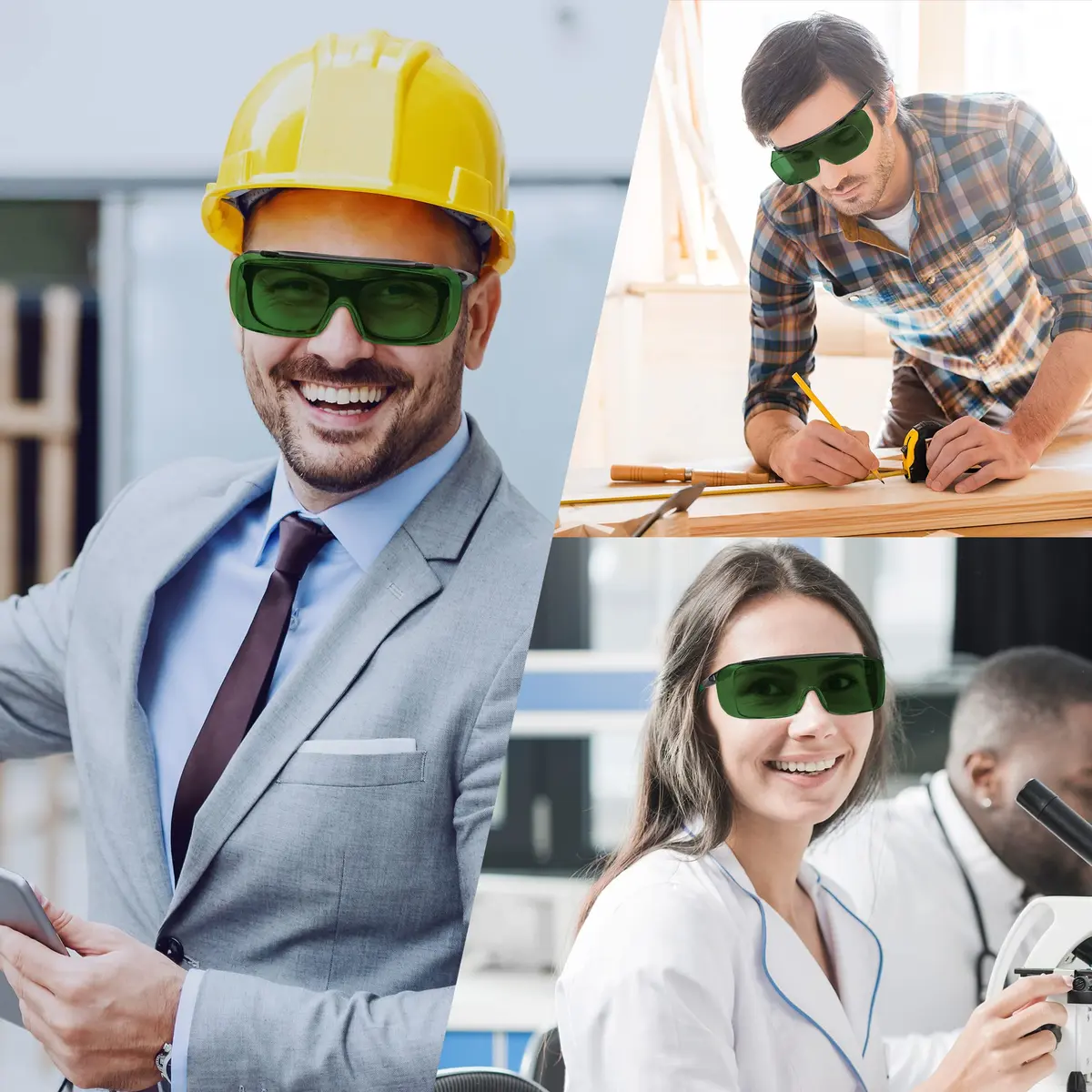 MEIGIX Laser Safety Glasses Over Glasses, IPL 200nm-2000nm Eye Protection Goggles with Anti-Fog Coating | ANSI Z136.1 Certified - view 3