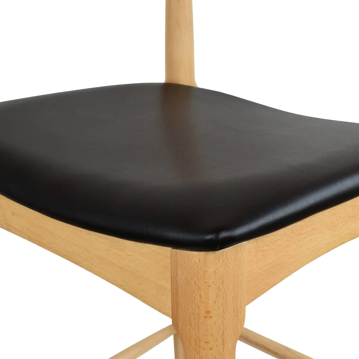 2xhome Elbow Countertop Height Bar Stool Wood Frame Light Natural | Mid-Century Modern Comfort - view 8