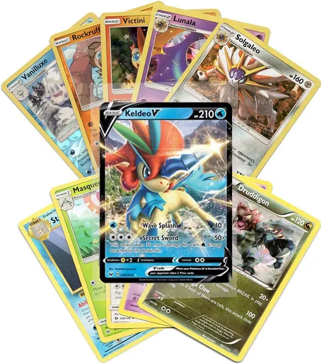 Pokémon Cards - 50 Card Assorted Lot with Guaranteed V Pokémon | Collectible Strategy Card Game - view 4