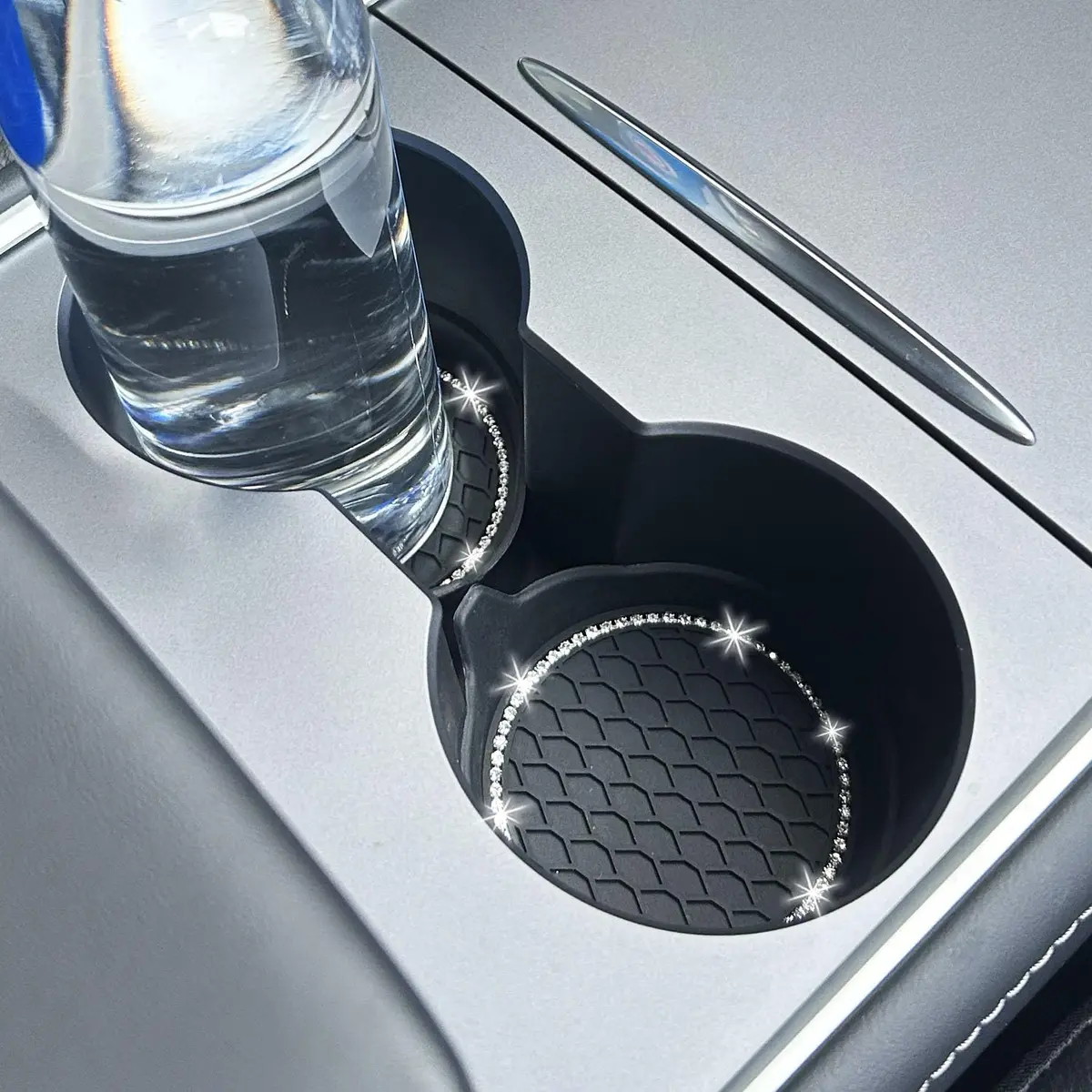 NBTEPEM Bling Car Cup Holder Coasters 7cm (2.75 inch) | 4-Piece Set for Universal Fit - view 4