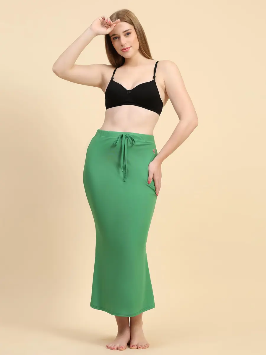 TRENDMALLS Fishcut Saree Shapewear Petticoat for Women, 3X-Large, Green | Slim Fit - view 7
