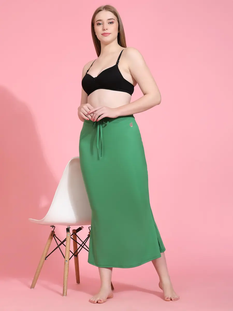 TRENDMALLS Fishcut Saree Shapewear Petticoat for Women, 3X-Large, Green | Slim Fit - view 4