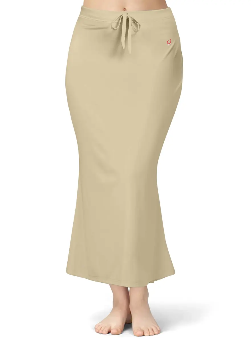 TRENDMALLS Saree Shapewear Petticoat for Women XX-Large Beige | Fishcut Mermaid Silhouette for Easy Movement - main product image