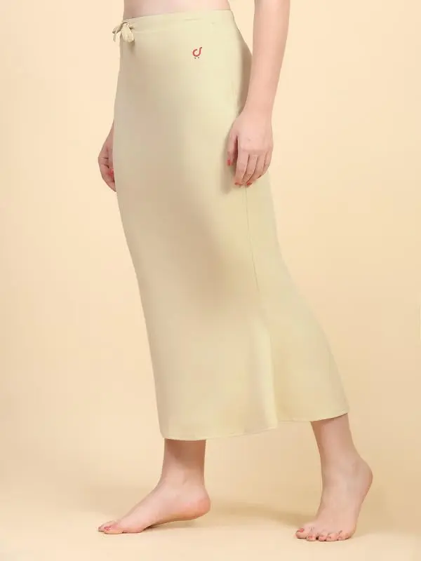 TRENDMALLS Saree Shapewear Petticoat for Women XX-Large Beige | Fishcut Mermaid Silhouette for Easy Movement - view 4