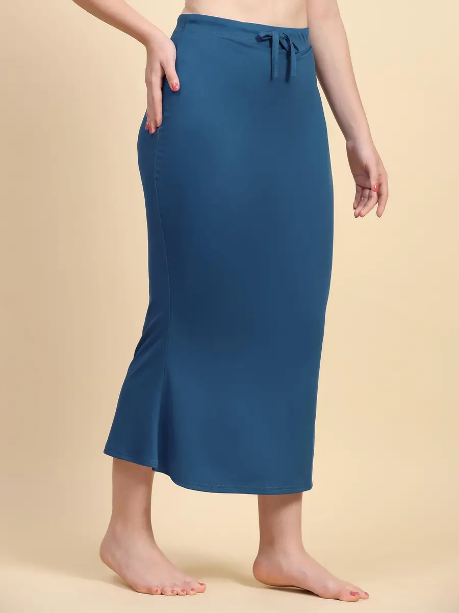 TRENDMALLS Saree Shapewear Petticoat for Women 3X-Large Blue | Fishcut Design for Easy Movement - view 6