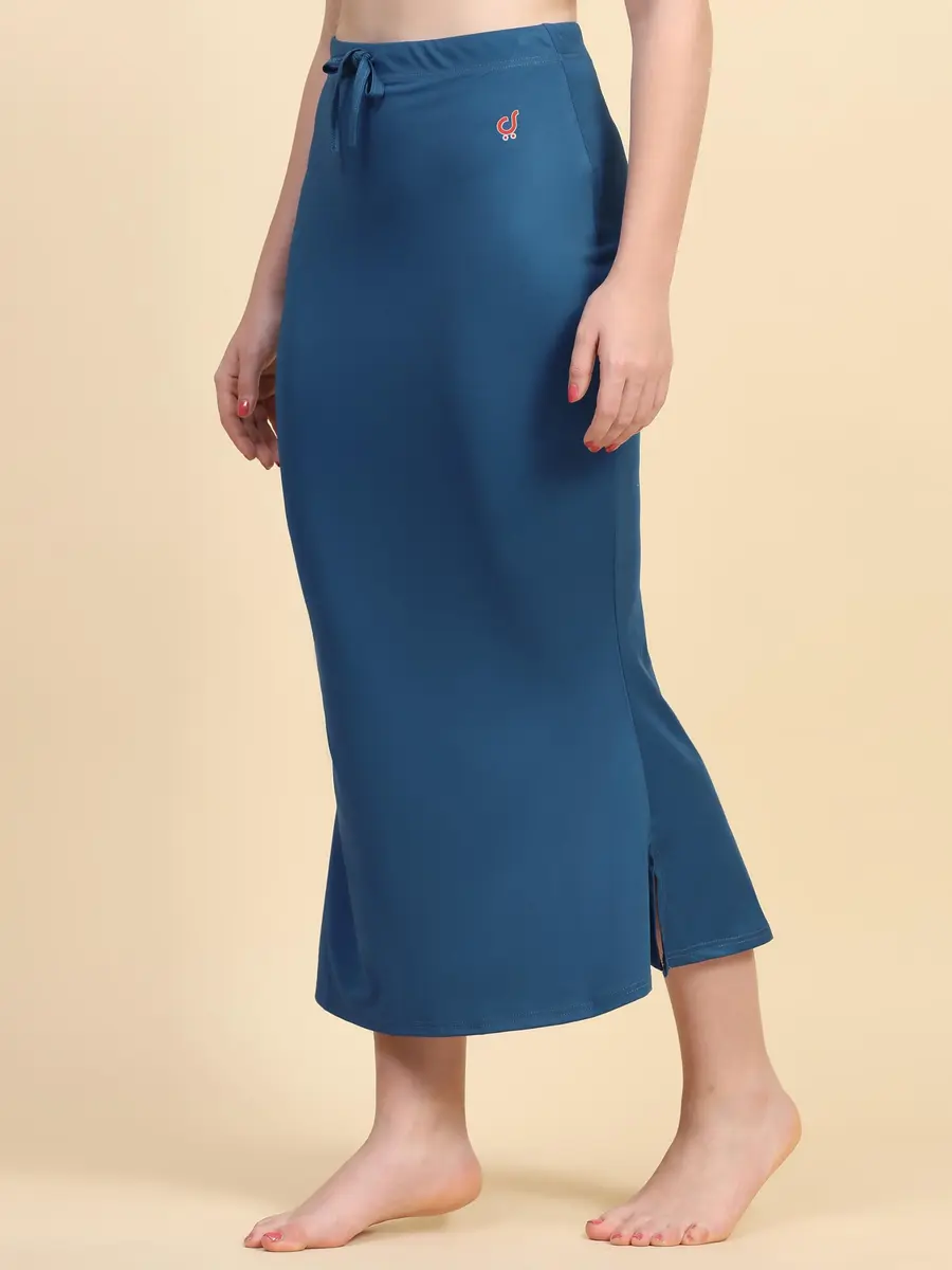 TRENDMALLS Saree Shapewear Petticoat for Women 3X-Large Blue | Fishcut Design for Easy Movement - view 4