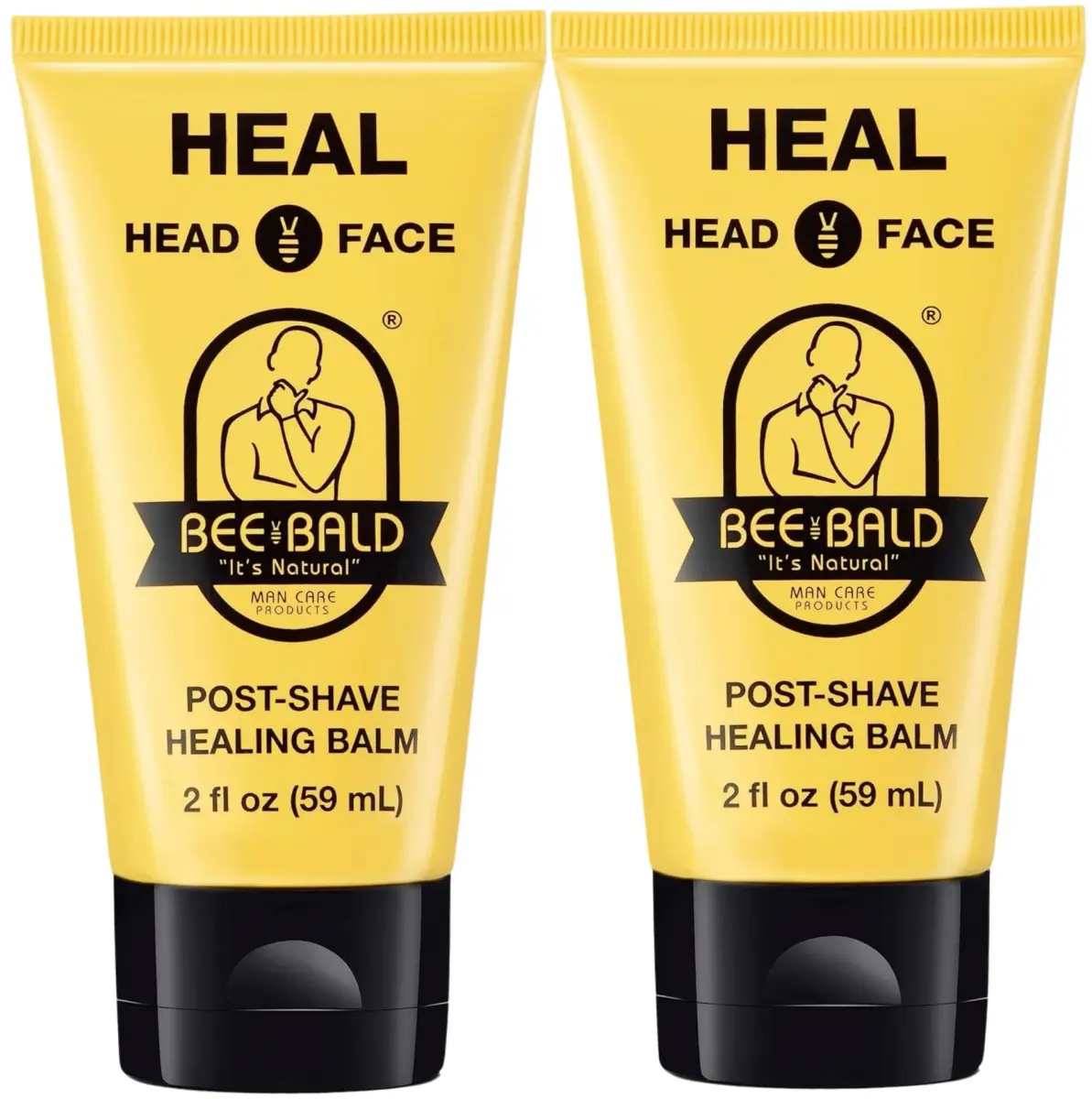 Bee Bald HEAL Aftershave Balm for Men 118ml (4 Fl Oz) | Soothes Razor Burn & Bumps - main product image