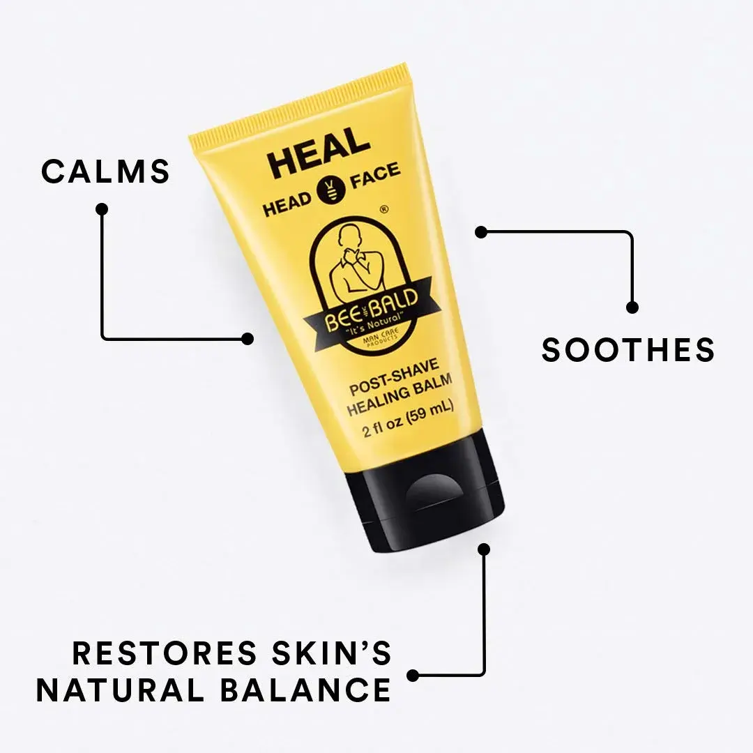 Bee Bald HEAL Aftershave Balm for Men | 177ml (6 fl oz) Pack of 3 - view 7