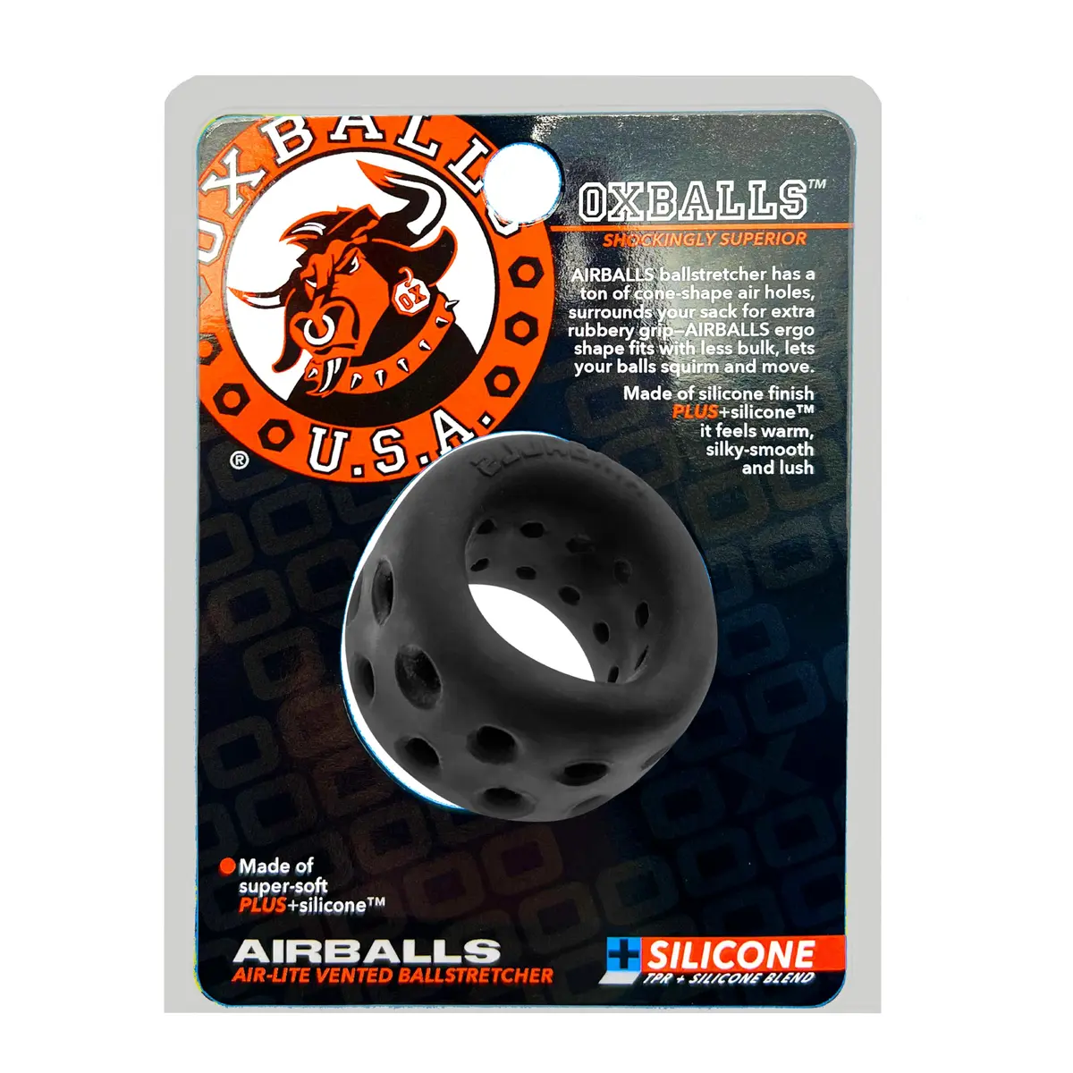 Oxballs AIRBALLS Air-Lite Ballstretcher 51mm (2in) | Unique Design for Comfort - main product image