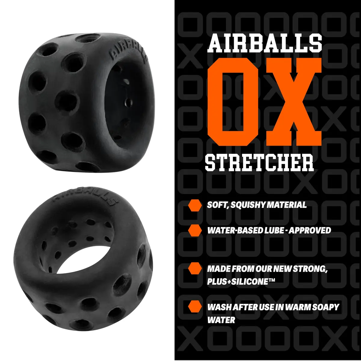 Oxballs AIRBALLS Air-Lite Ballstretcher 51mm (2in) | Unique Design for Comfort - view 4