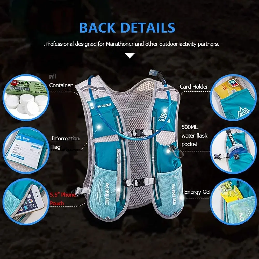 AONIJIE 5L Hydration Vest Pack Backpack | Lightweight & Breathable for Marathon Running - view 4