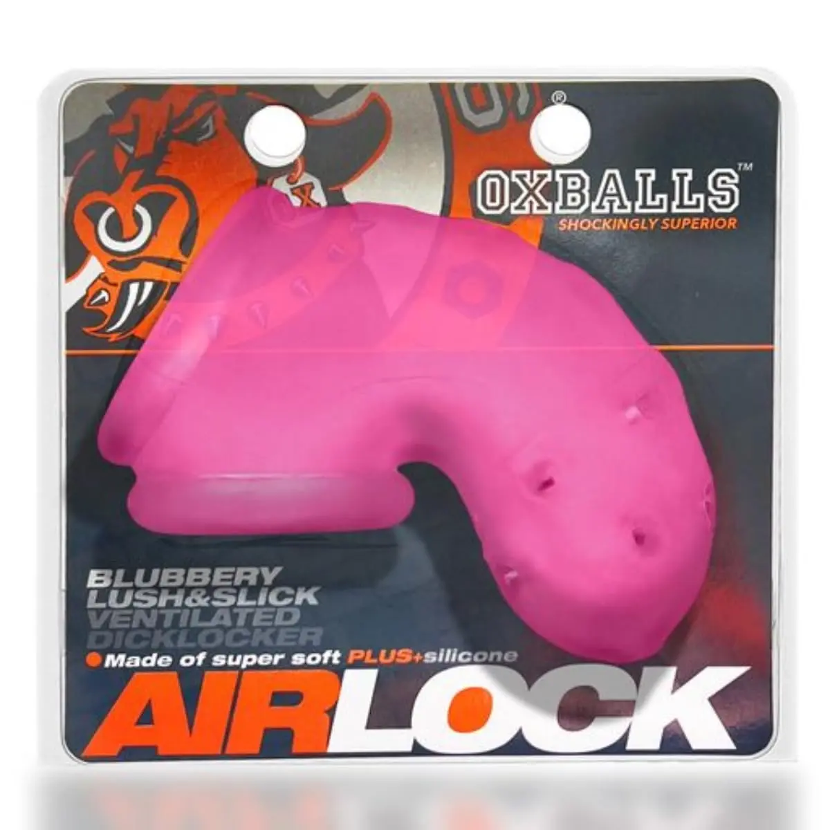 Oxballs Airlock Vent Chastity Device 6.5cm (Pink) | Ideal for Beginners - view 2