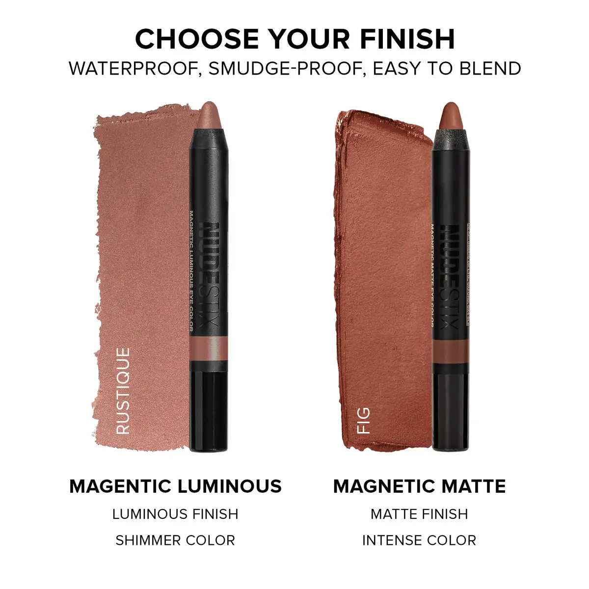 Nudestix Magnetic Luminous Eye Color 4-in-1 Cream Eyeshadow Stick | Long-Wear Waterproof Satin Finish | Vegan & Cruelty-Free Shade: Rustic Grotto - view 7