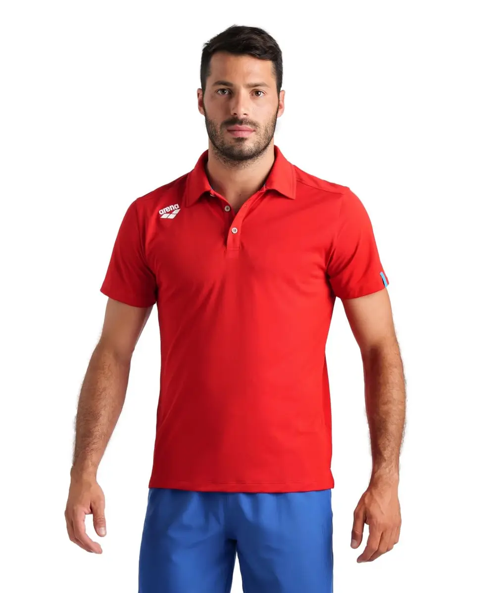 ARENA Unisex Team Solid Polo Shirt Short Sleeve Quick Dry Active Tee XX-Large | Athletic Fit, Recycled Polyester - main product image