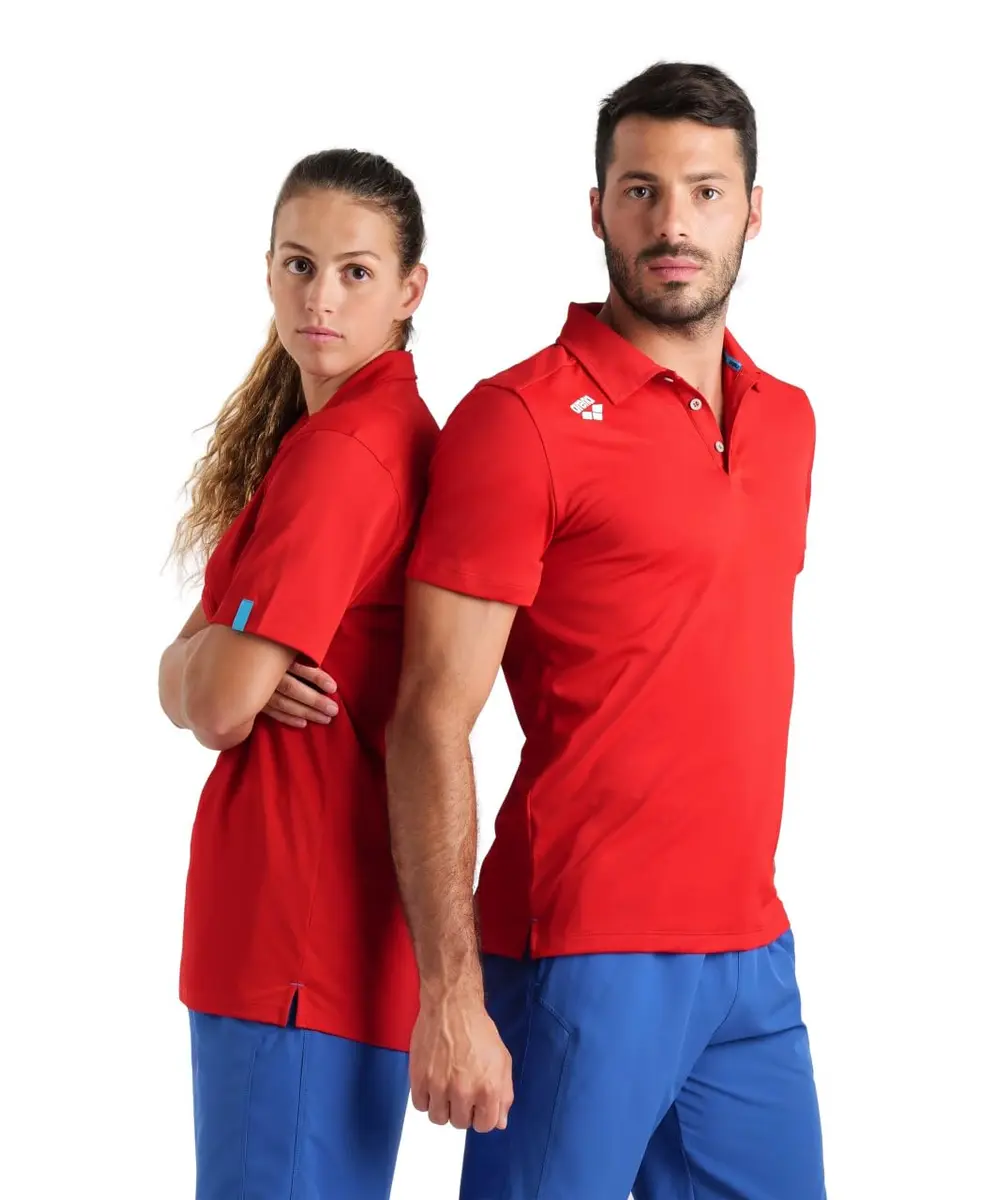 ARENA Unisex Team Solid Polo Shirt Short Sleeve Quick Dry Active Tee XX-Large | Athletic Fit, Recycled Polyester - view 5