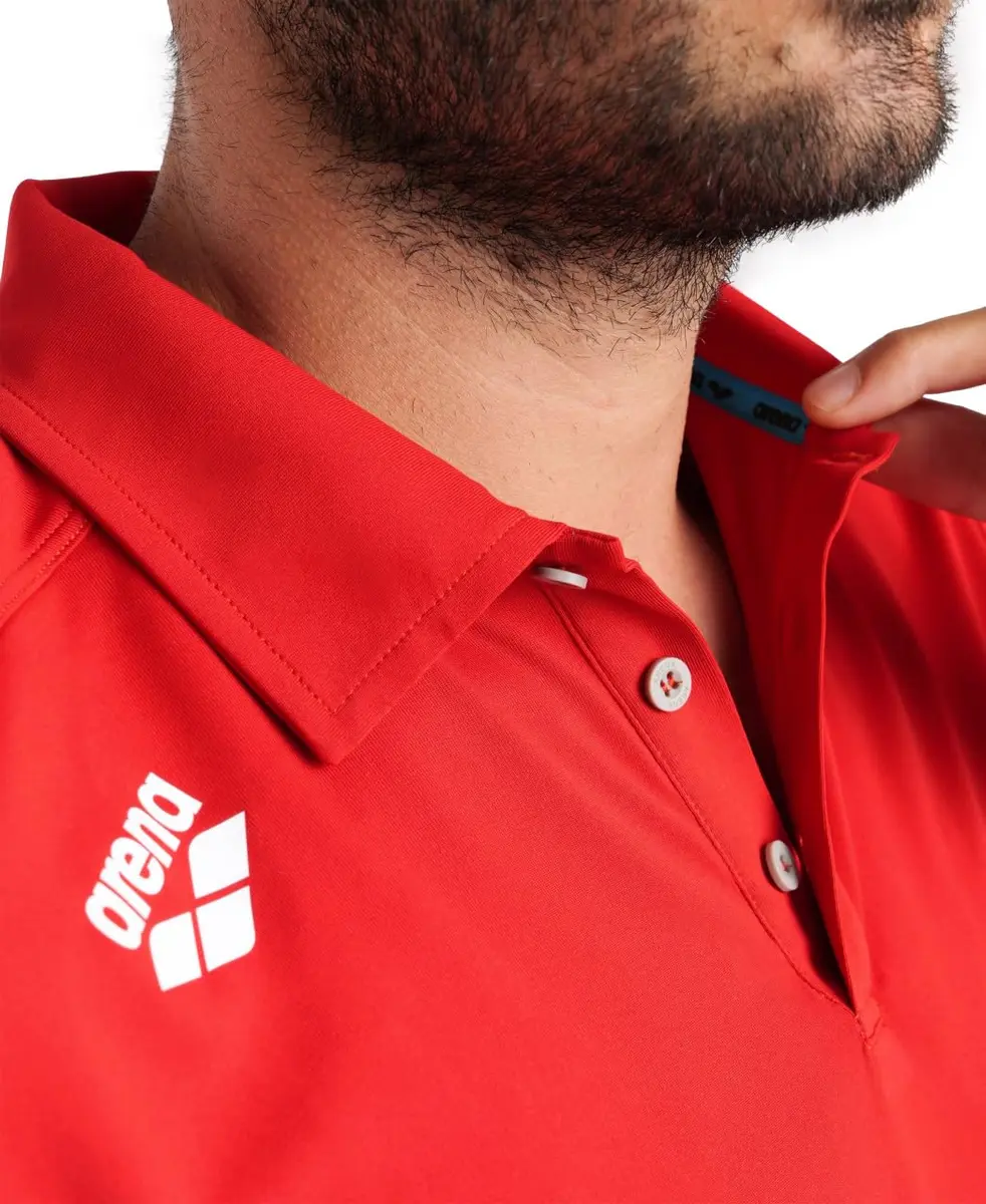 ARENA Unisex Team Solid Polo Shirt Short Sleeve Quick Dry Active Tee XX-Large | Athletic Fit, Recycled Polyester - view 3