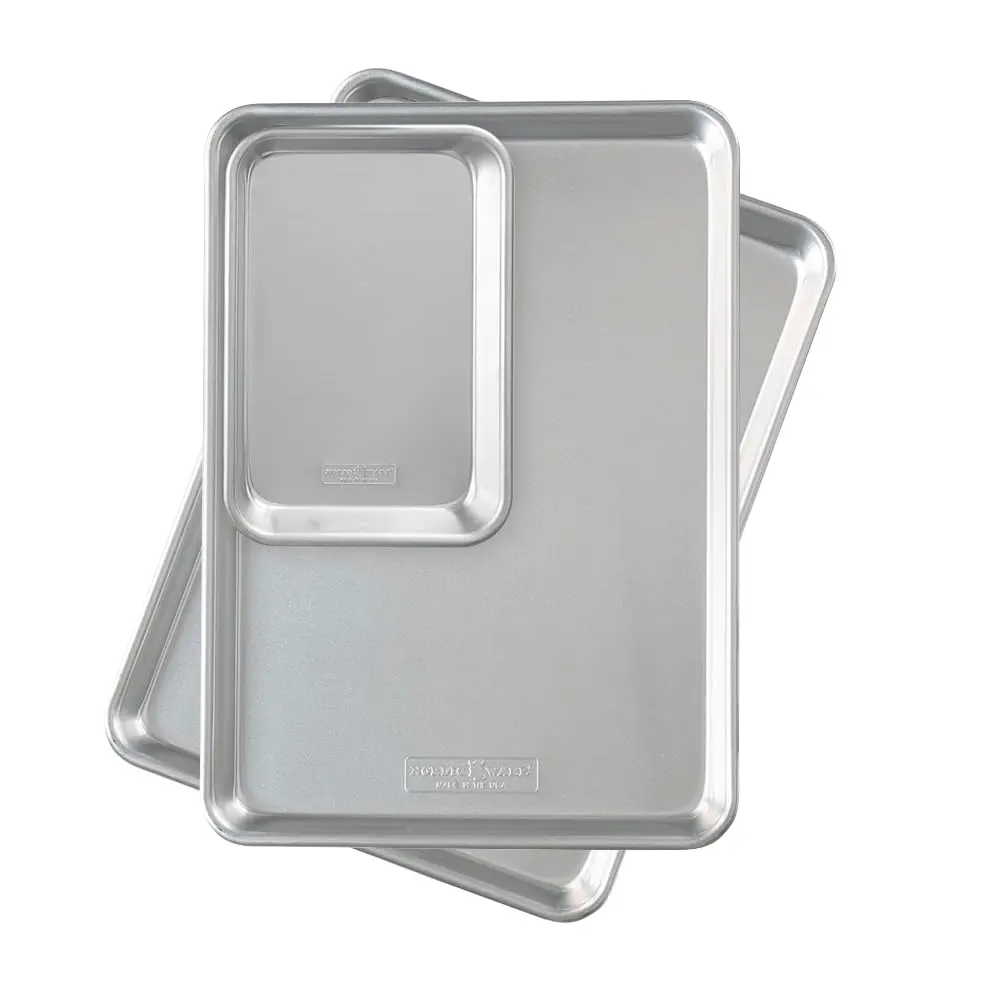 Nordic Ware Naturals Half Sheet Set | USA Made Aluminum Commercial Quality Bakeware - main product image