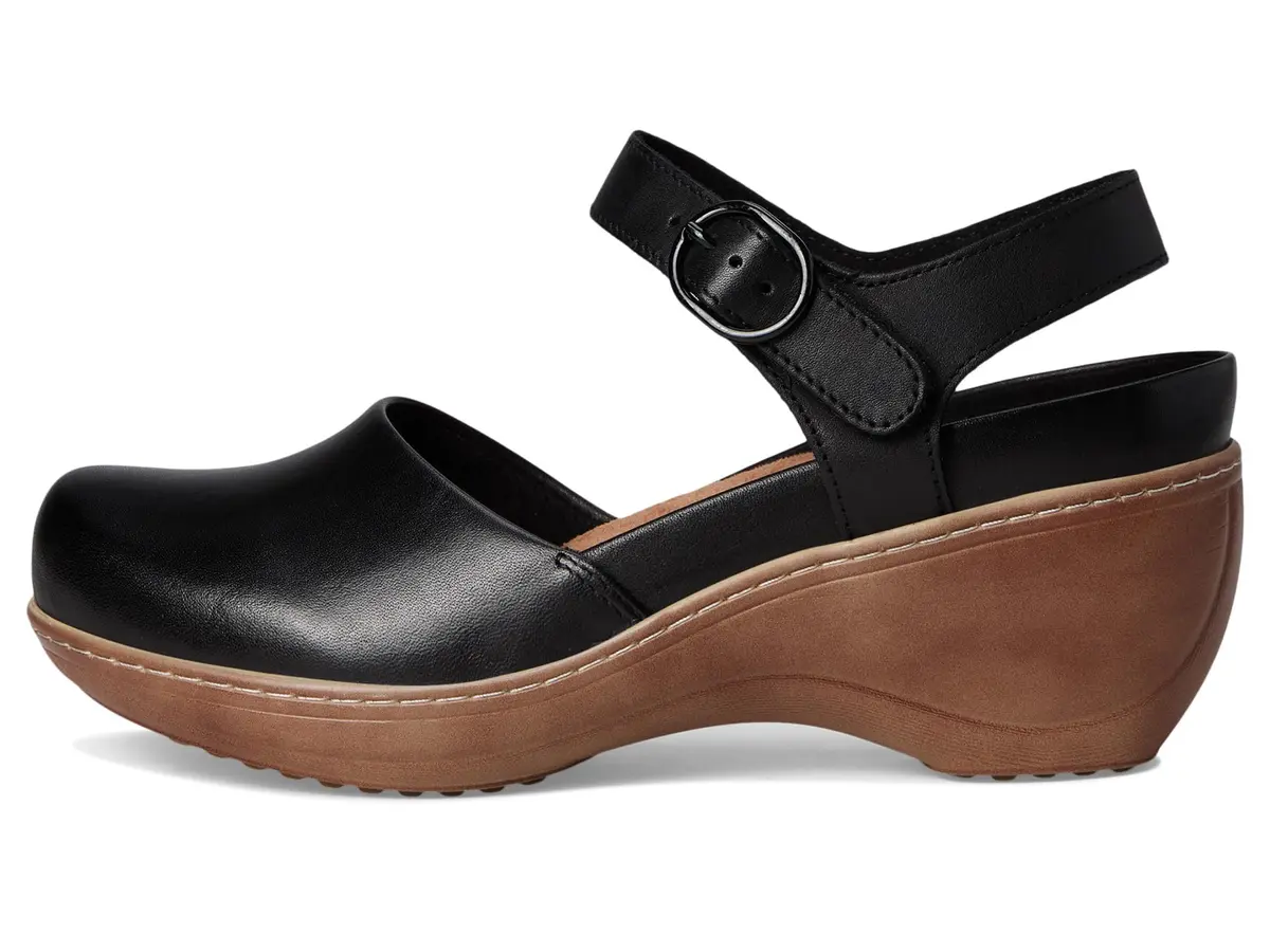 SoftWalk Mabelle Black 9 Wide | Elegant Platform Wedge with Leather Upper - view 7