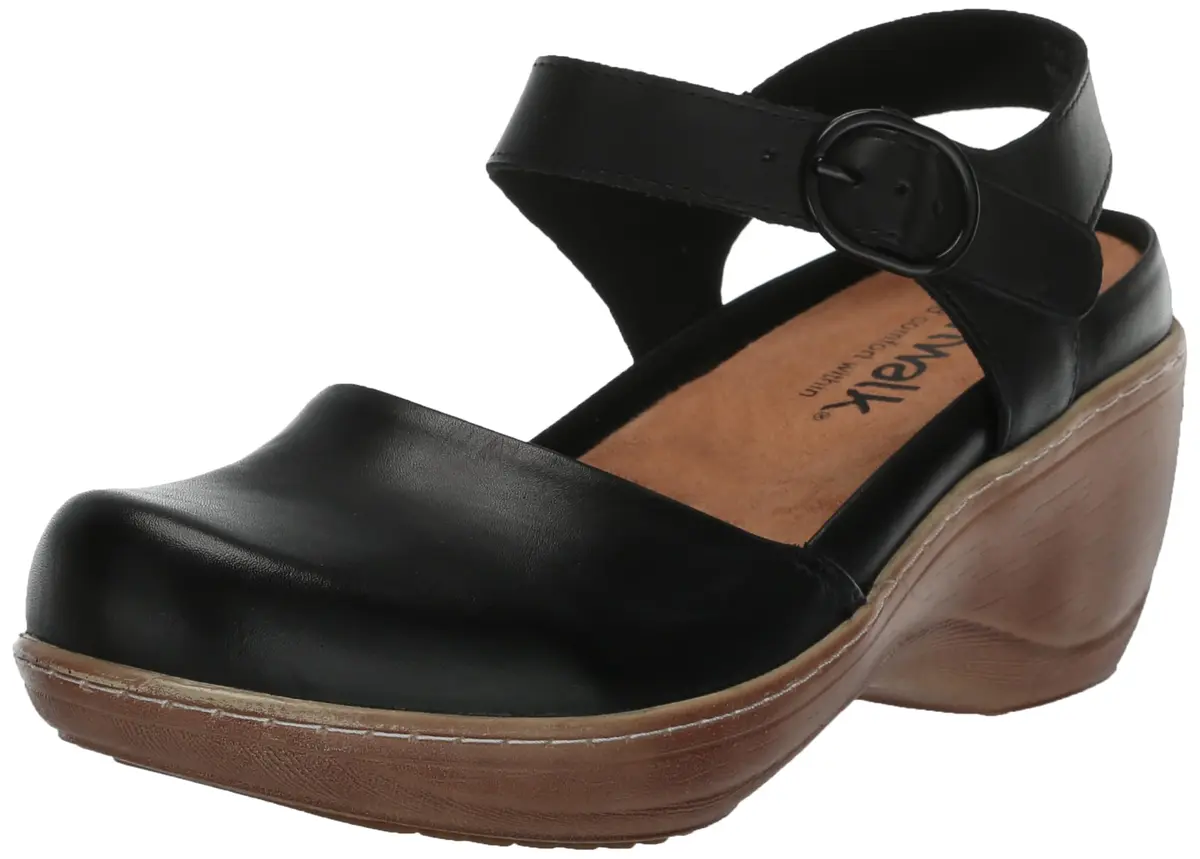 SoftWalk Mabelle Black 12 M (B) | Elegant Casual Wedge Shoes for Women - main product image