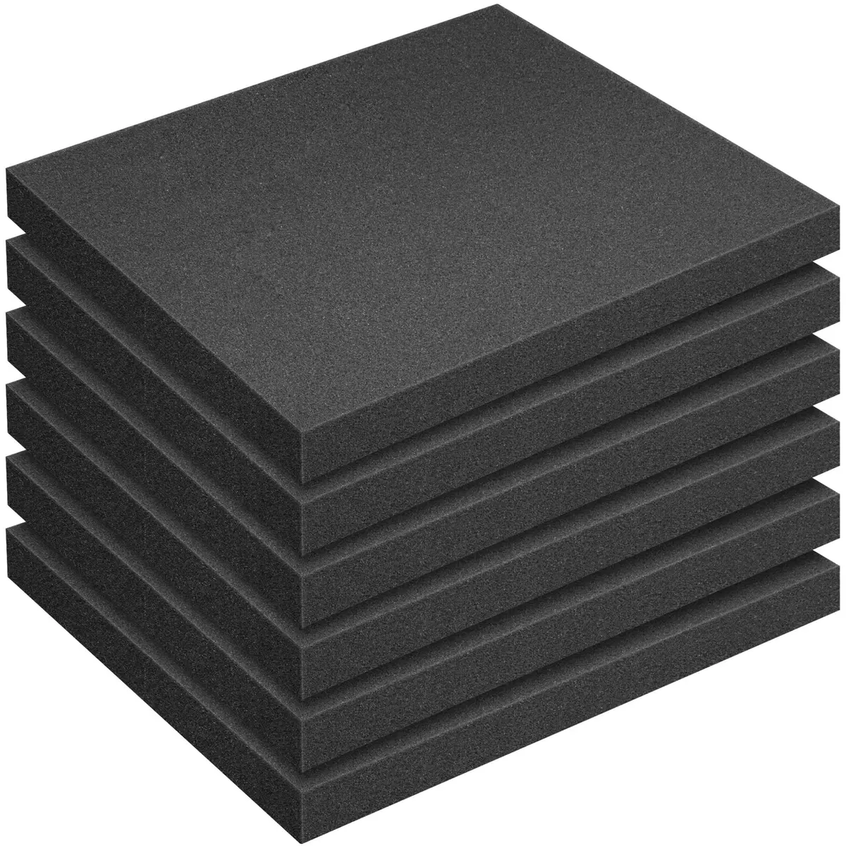 DECOHS Polyurethane Foam Sheets 16x12x1.5 Inch (6 Pcs) | Cuttable Foam Inserts for Cases, Toolboxes, Crafts - main product image