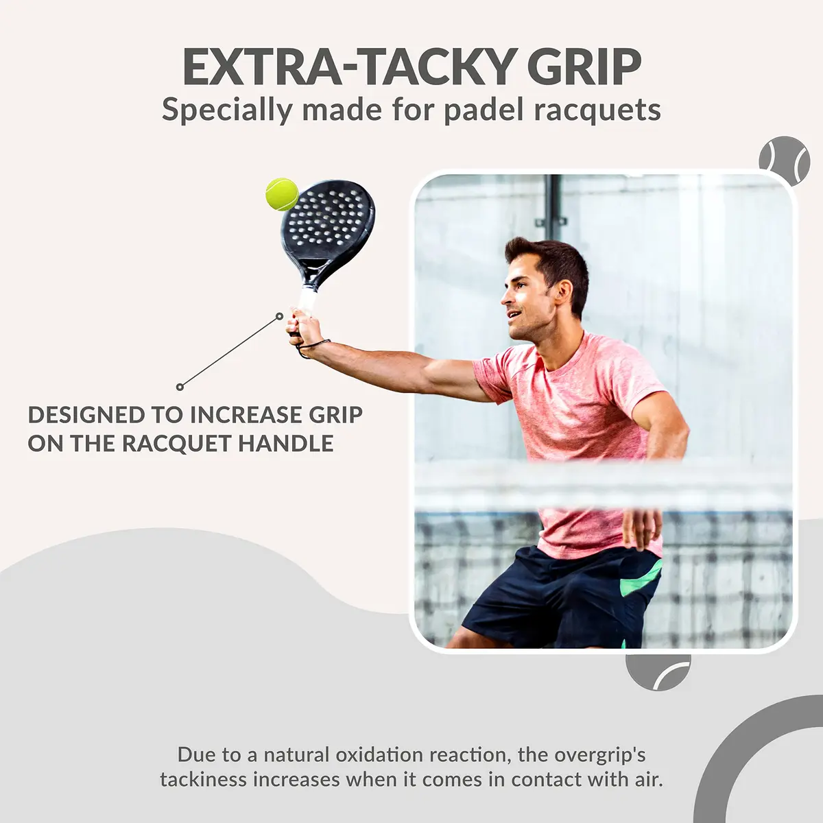 Palbea Padel Racket Grip Tape - 22 Pack White | Sweat-Absorbent & Anti-Slip for Padel & Tennis - view 2