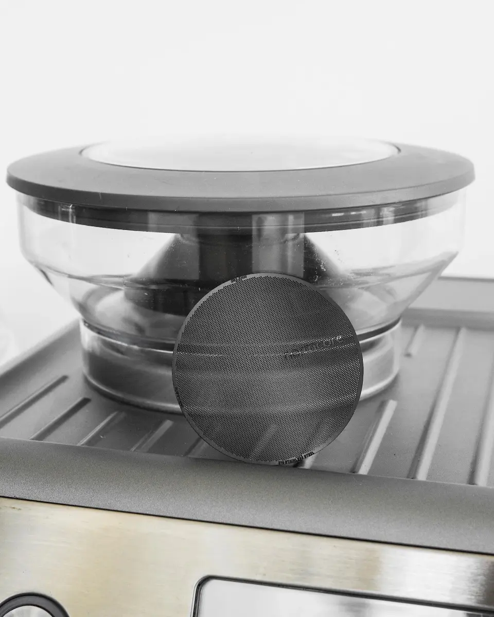 Normcore 53.3mm Ultra-Slim Puck Screen for 54mm Portafilter | 200-micron Laser Etched 316 Stainless Steel - view 4