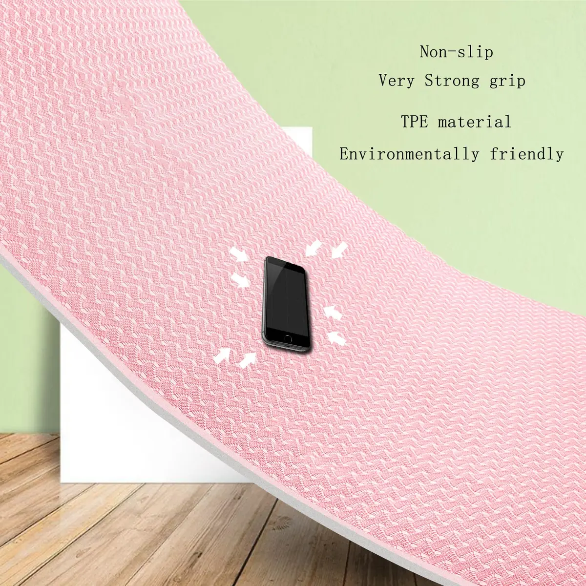 QMKGEC Yoga Mat 8mm Thick Non-Slip | Eco-Friendly TPE Workout Mat for Yoga & Pilates - view 4