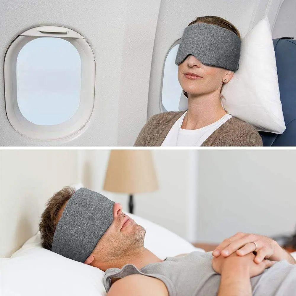 FRESHME Cotton Eye Mask for Sleeping in Gift Box | Soft & Adjustable for Night Travel & Relaxation - view 3