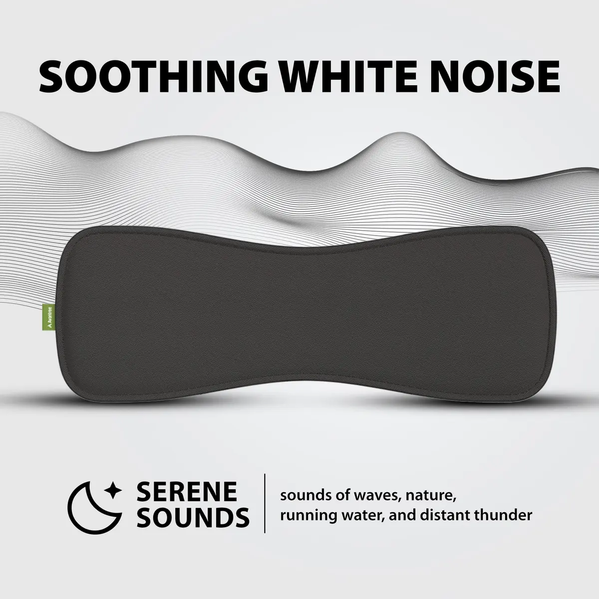 Avantree Slumber Bluetooth Pillow Speaker with White Noise & Micro SD Card, Dark Gray | Private Sleep Audio for Relaxation - view 3